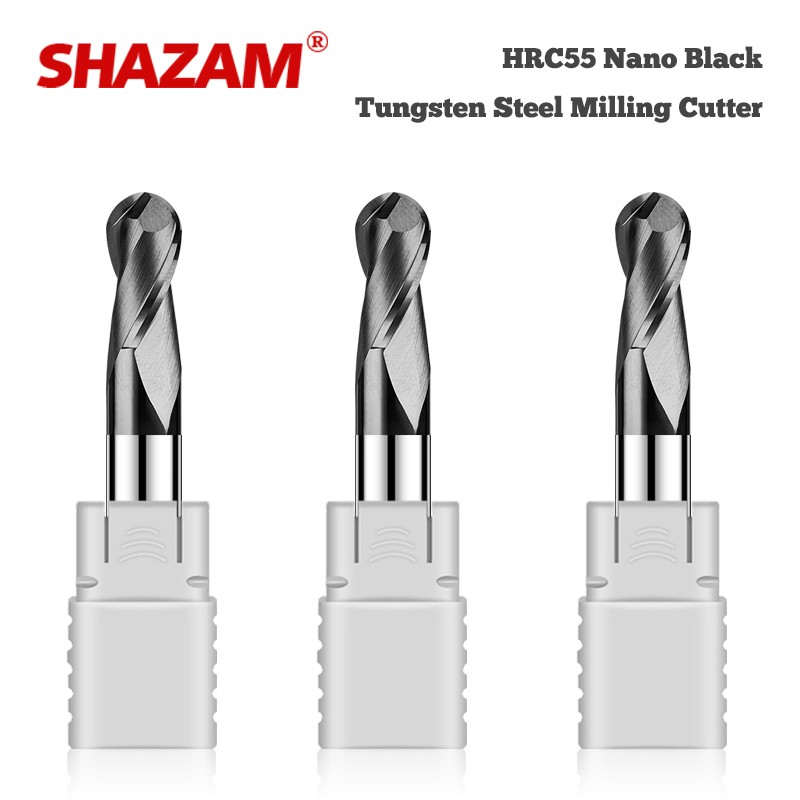 End Mill Set - Шаровая Концевая фреза SHAZAM HRC55 с