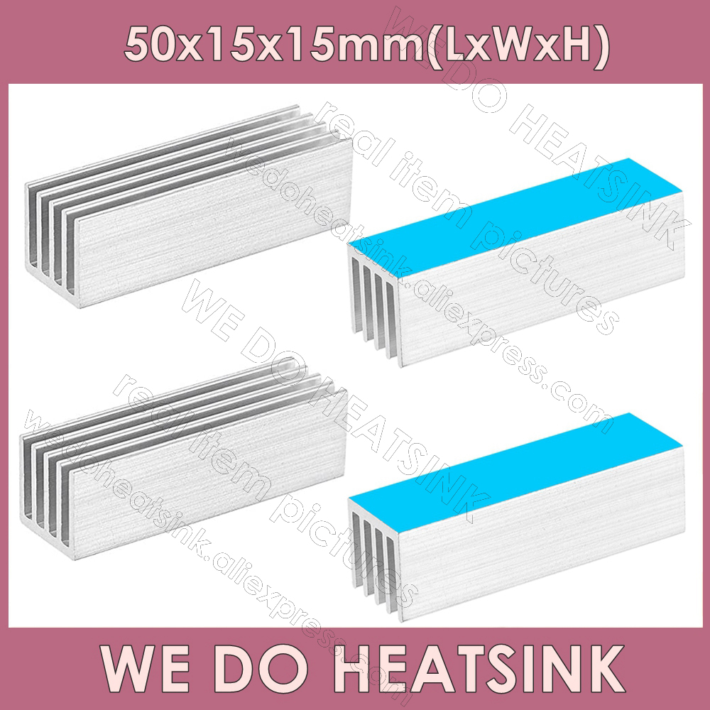 Aluminium Extrusion - Бесплатная доставка, 5 шт., 50x15x15 мм,