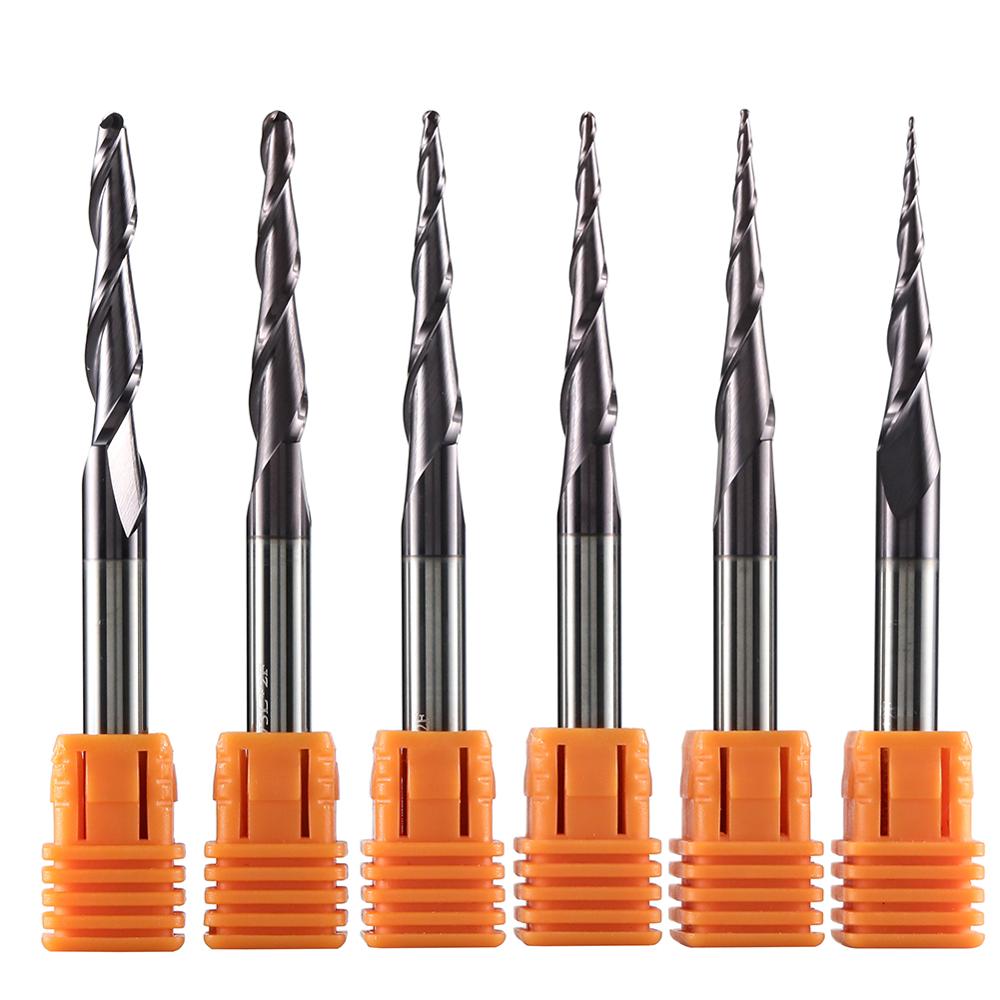 End Mill Set - 1 шт. твердосплавная коническая сферическая фреза