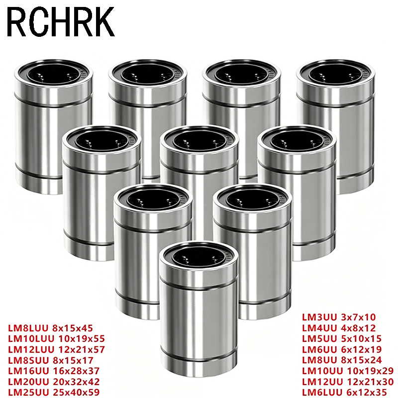 4/10 шт. LM8UU LM10UU LM16UU L – обзор и цена Linear Rod 8Mm