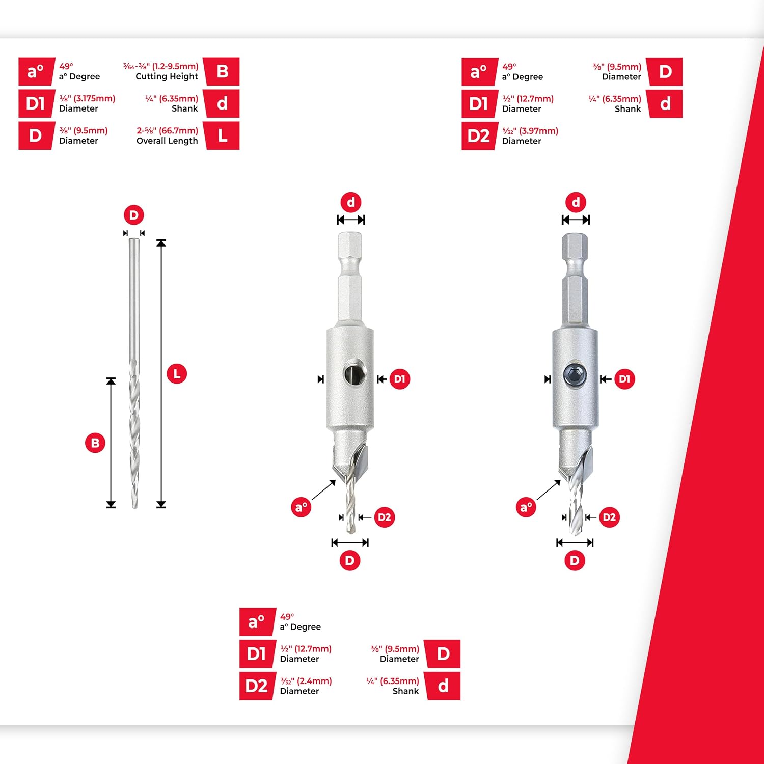 Сверло для зенкования с твердо – обзор и цена Drill Bit Set