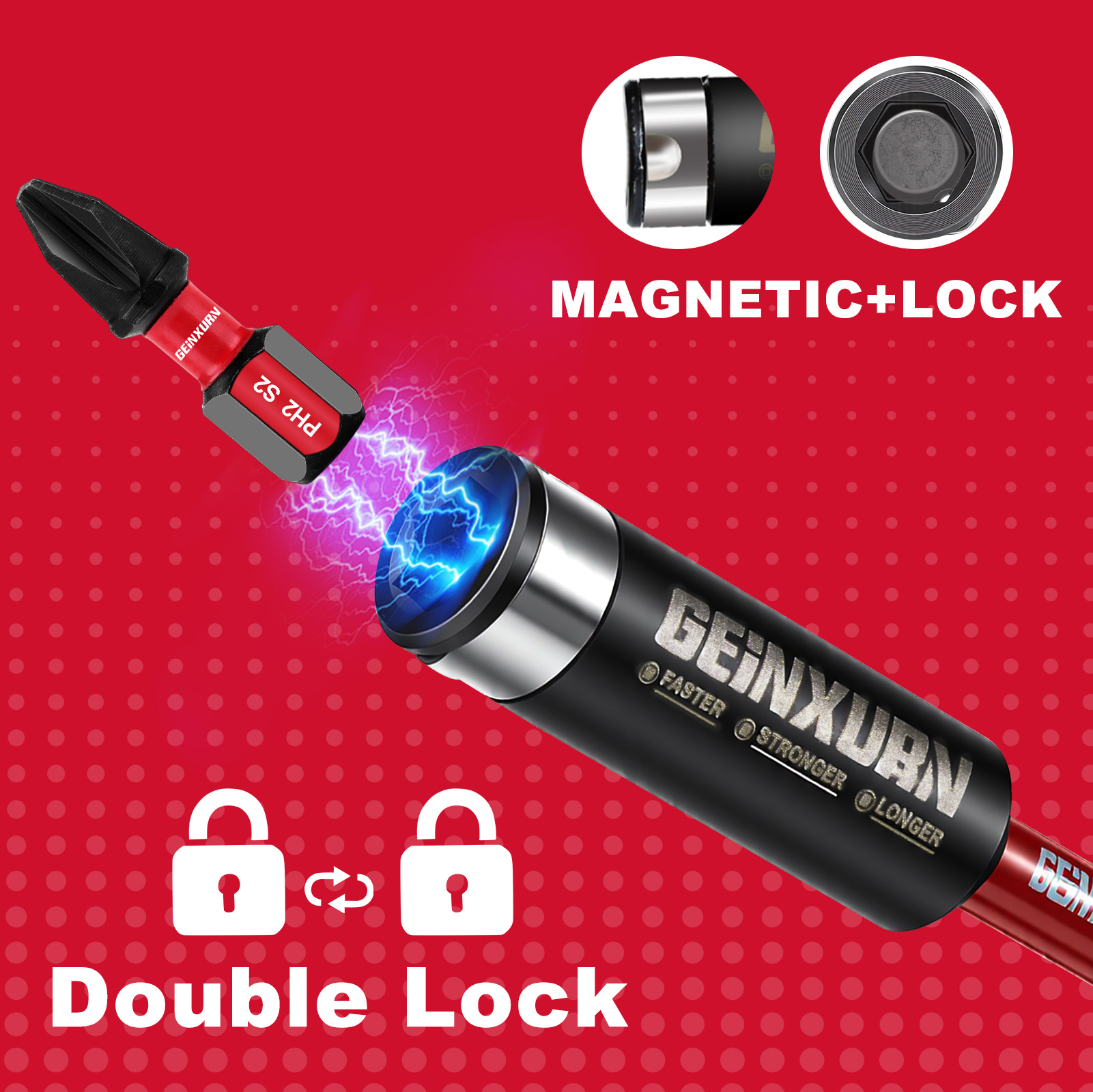 Geinxurn, набор из 2 ударных б – обзор и цена Drill Bit Set