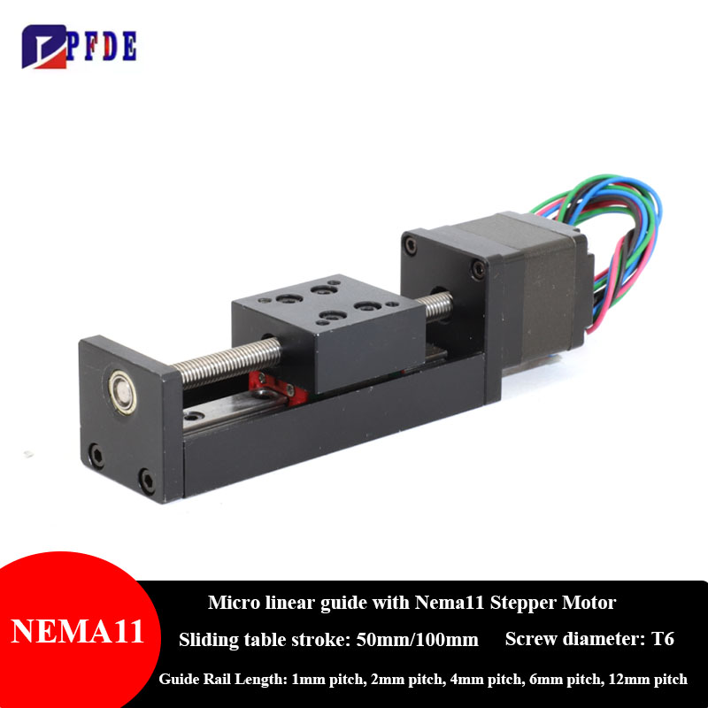 Шаговый двигатель NEMA11, мини – обзор и цена Linear Rod 8Mm