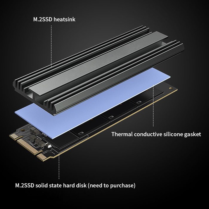 Радиатор M.2 SSD, алюминиевый  – обзор и цена Aluminium Extrusion